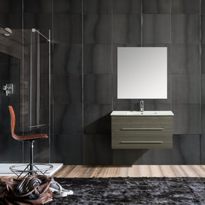 Mobile Arredo Bagno Angy 90 cm Sospeso Moderno Grigio