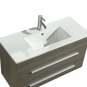 Mobile Arredo Bagno Angy 90 cm Sospeso Moderno Grigio