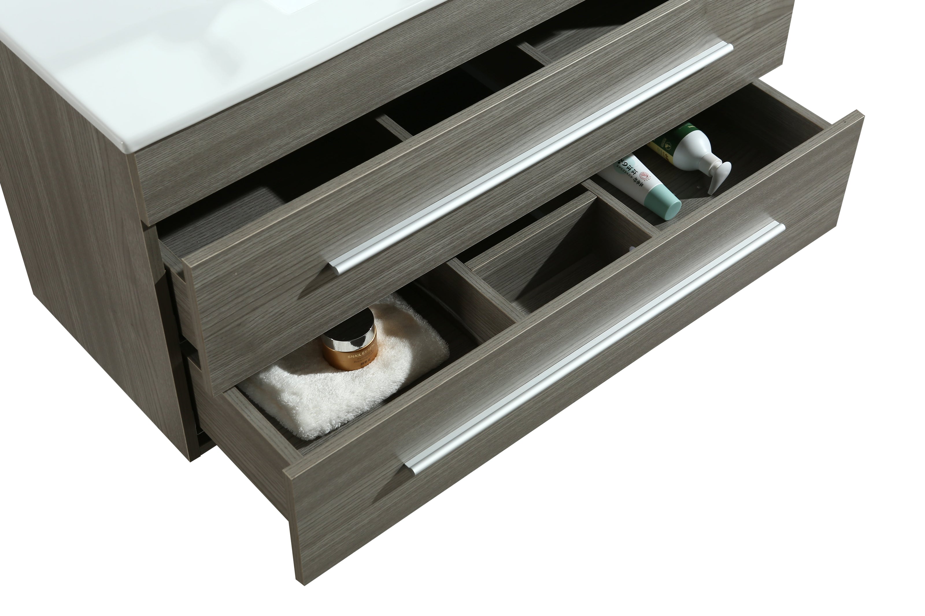 Mobile Arredo Bagno Angy 90 cm Sospeso Moderno Grigio