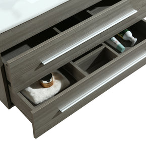 Mobile Arredo Bagno Angy 90 cm Sospeso Moderno Grigio