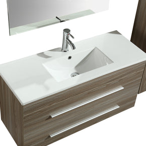 Mobile Arredo Bagno Urban 100 cm Sospeso Moderno Rovere