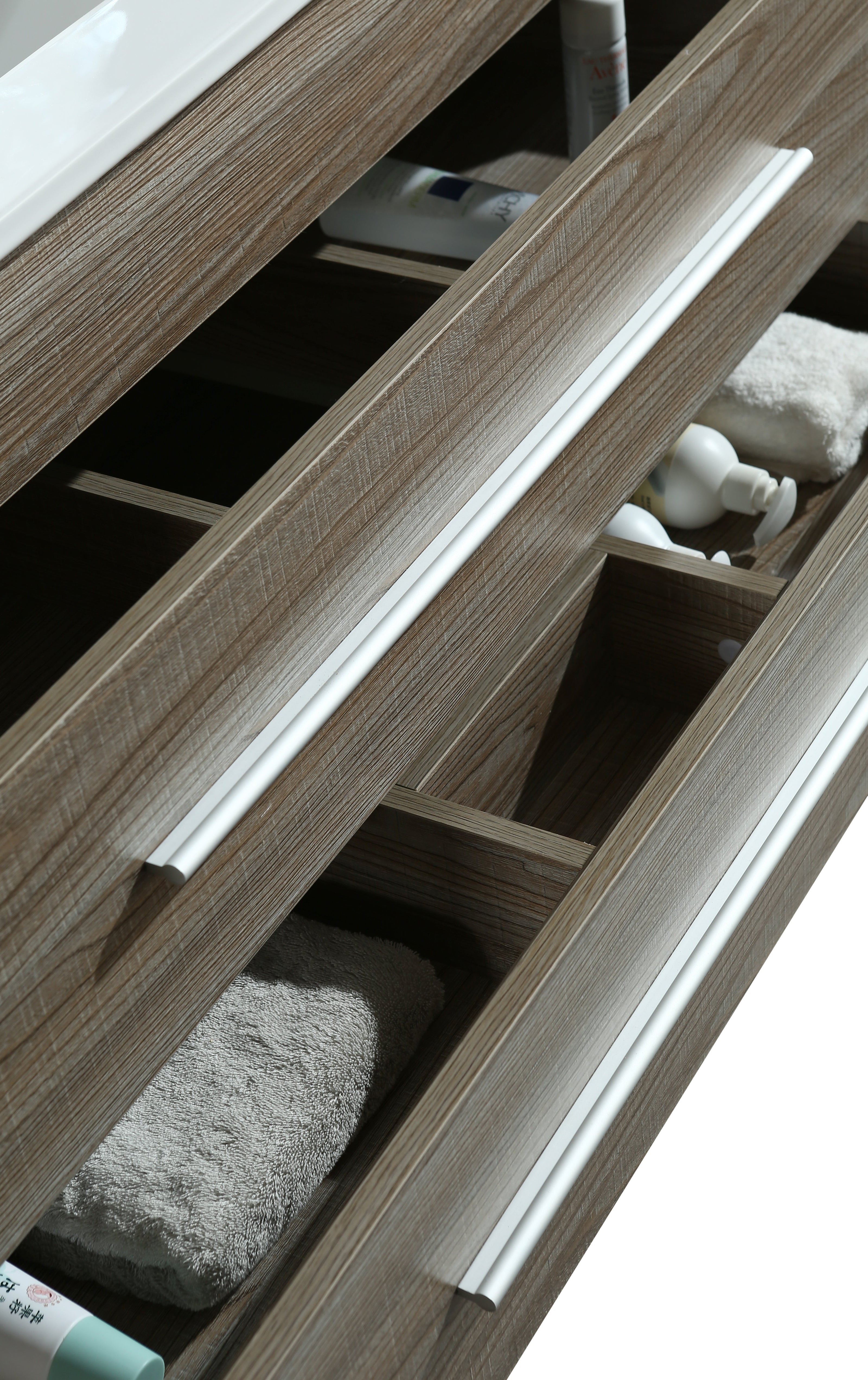 Mobile Arredo Bagno Urban 100 cm Sospeso Moderno Rovere