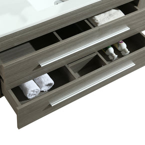 Mobile Arredo Bagno Urban 100 cm Sospeso Moderno Grigio