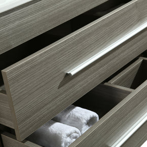 Mobile Arredo Bagno Urban 100 cm Sospeso Moderno Grigio