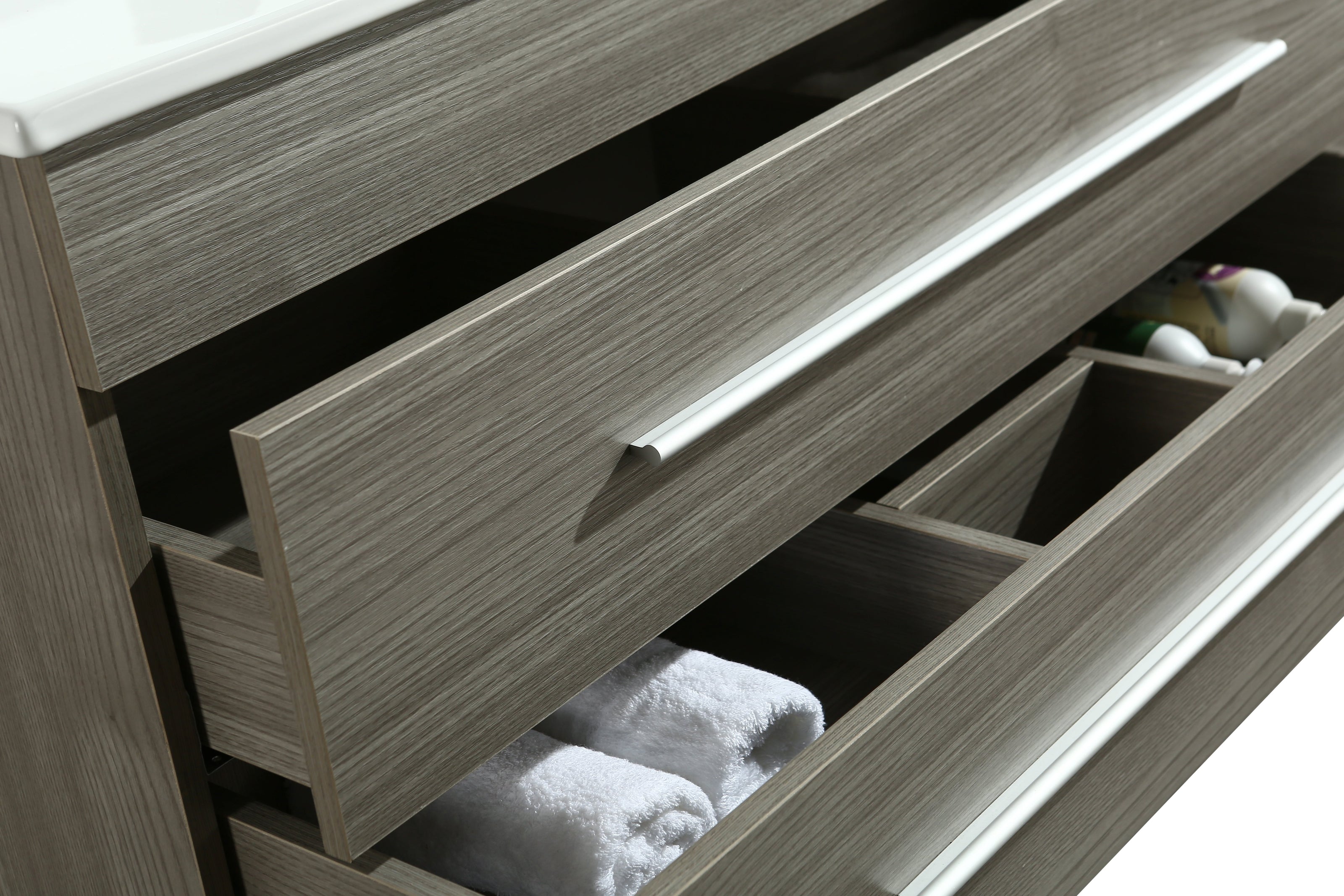 Mobile Arredo Bagno Urban 100 cm Sospeso Moderno Grigio