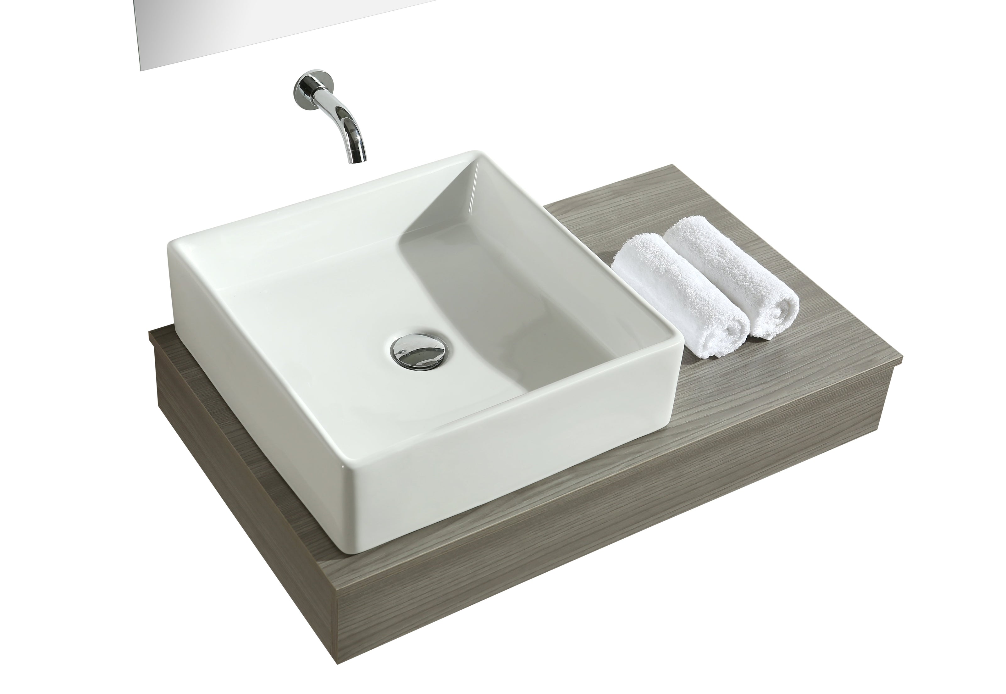 Mobile Arredo Bagno British 85 cm Sospeso di Design Grigio