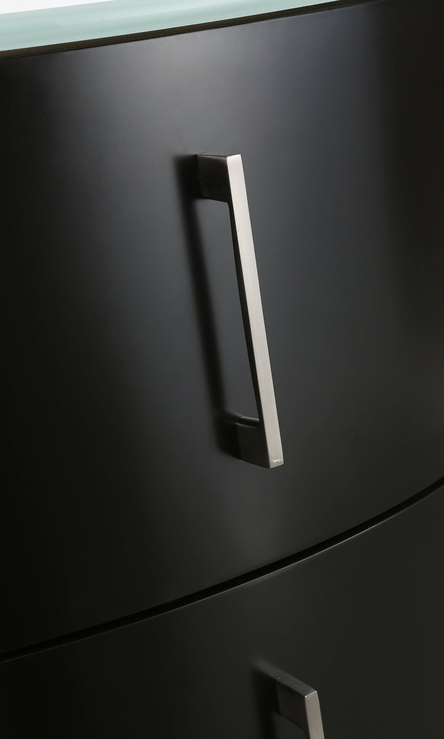 Mobile Arredo Bagno Kursal 104 cm Sospeso Nero Destro Moderno
