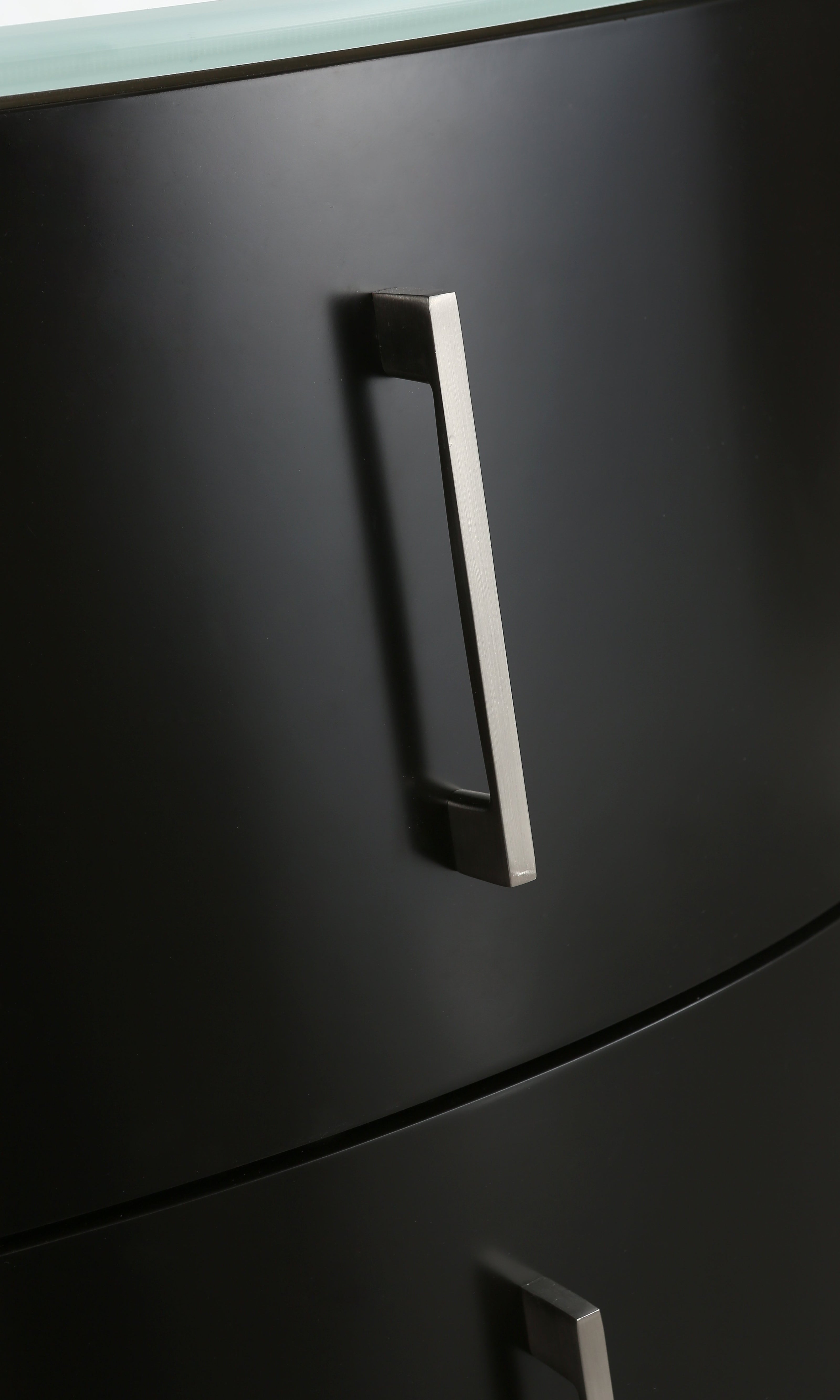 Mobile Arredo Bagno Kursal 104 cm Sospeso Nero Destro Moderno