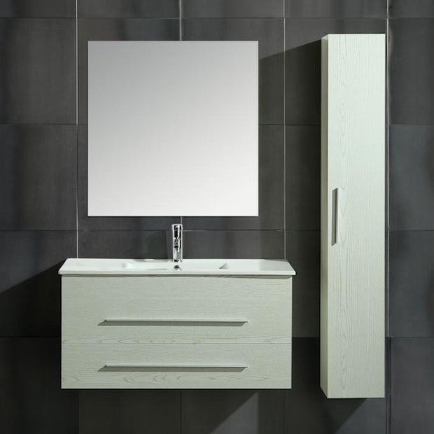 Mobile Arredo Bagno Urban 100 cm Sospeso Moderno Bianco