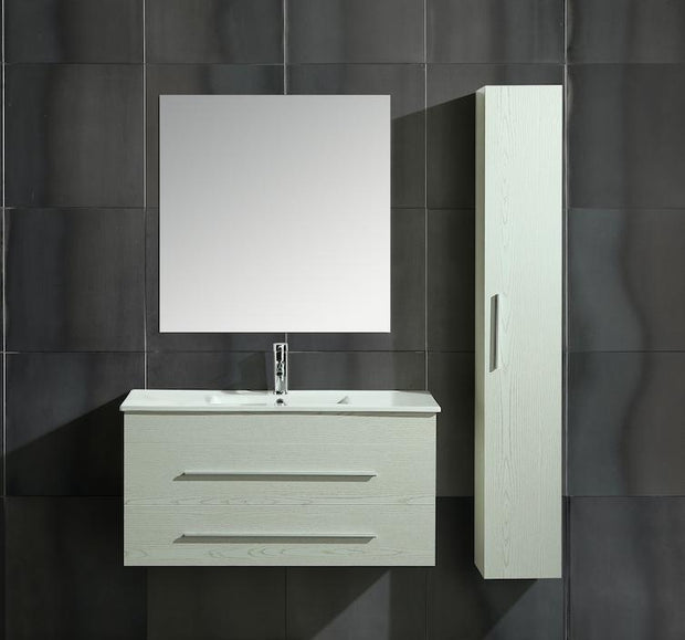 Mobile Arredo Bagno Urban 100 cm Sospeso Moderno Bianco