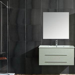 Mobile Arredo Bagno Urban 100 cm Sospeso Moderno Bianco