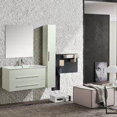 Mobile Arredo Bagno Urban 100 cm Sospeso Moderno Bianco
