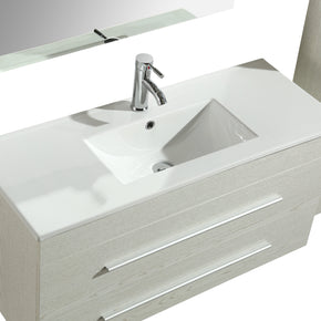 Mobile Arredo Bagno Urban 100 cm Sospeso Moderno Bianco