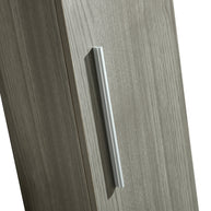 Colonna Arredo Bagno 25x22x160 cm Sospesa Moderna Grigia
