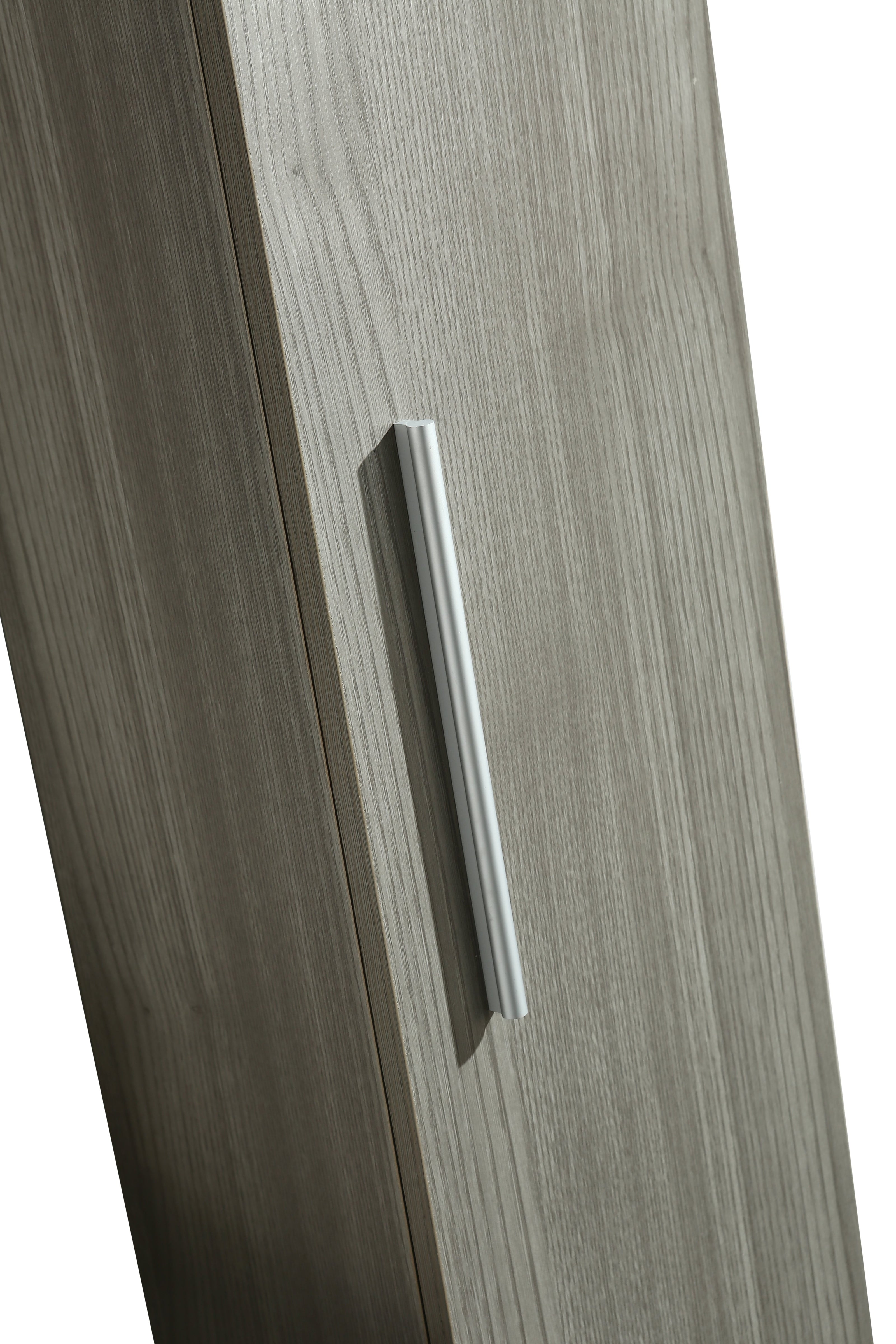 Colonna Arredo Bagno 25x22x160 cm Sospesa Moderna Grigia