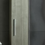 Colonna Arredo Bagno 25x22x160 cm Sospesa Moderna Grigia