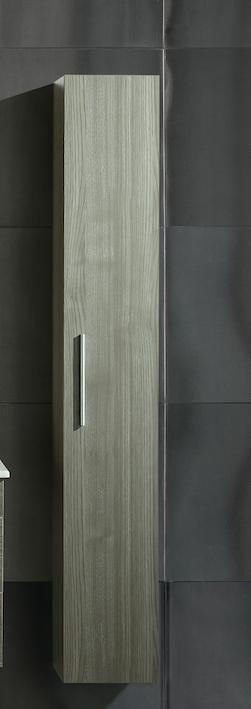 Colonna Arredo Bagno 25x22x160 cm Sospesa Moderna Grigia