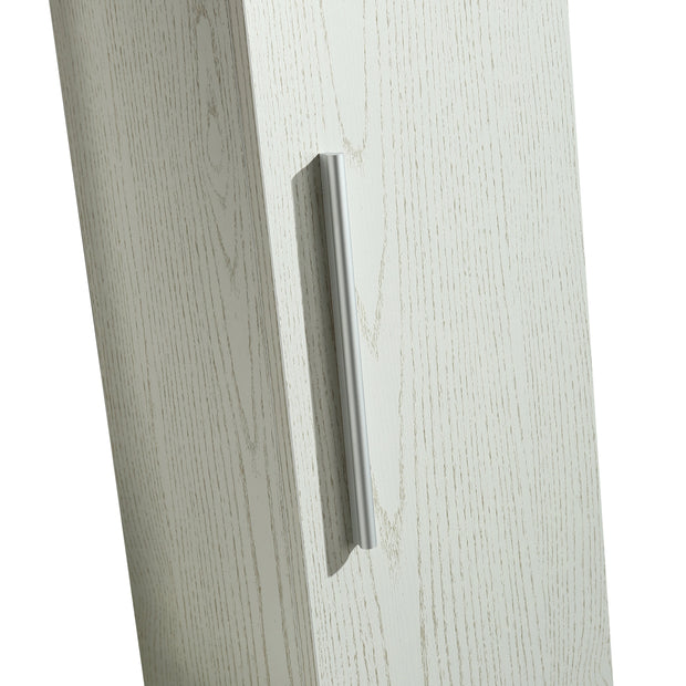 Colonna Arredo Bagno 25x22x160 cm Sospesa Moderna Bianca