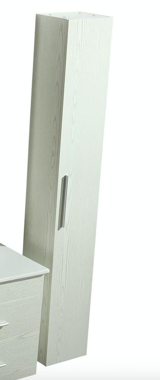 Colonna Arredo Bagno 25x22x160 cm Sospesa Moderna Bianca