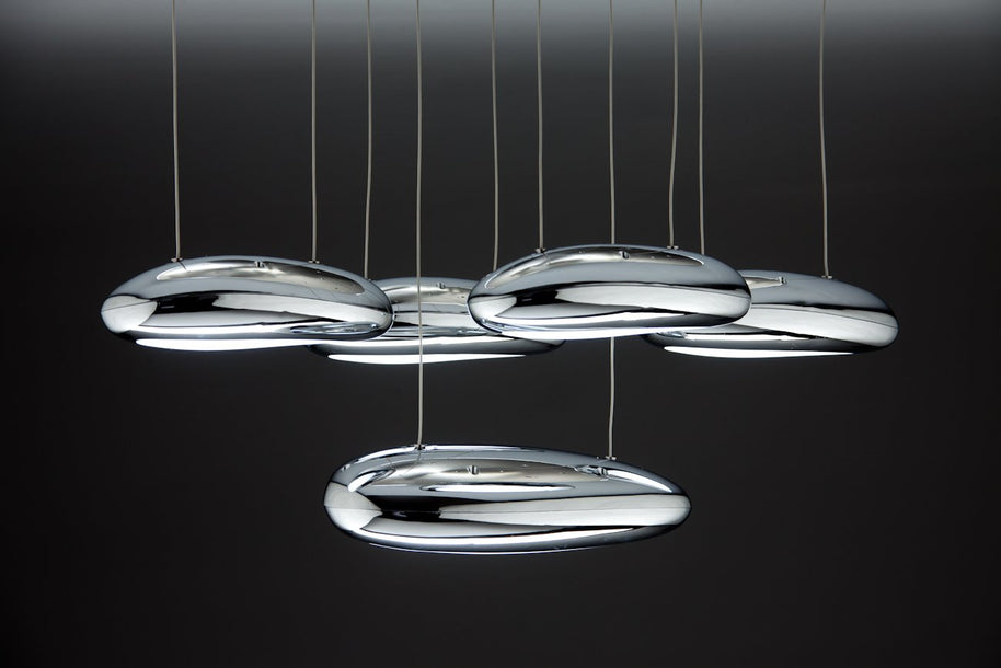 Lampadario a Sospensione Led Drop Design 5B Salotto Moderno