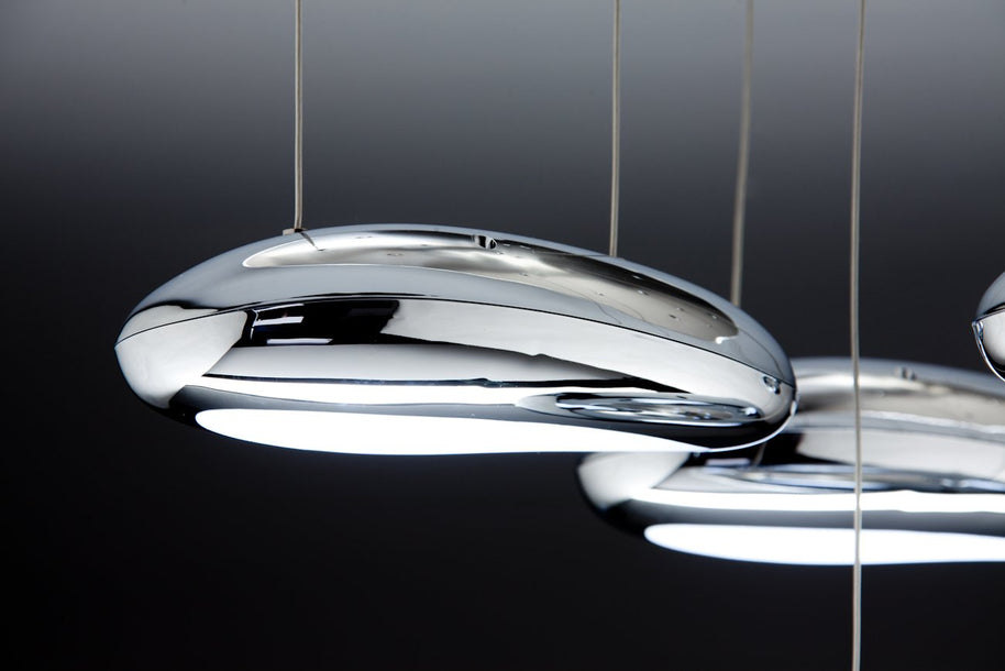 Lampadario a Sospensione Led Drop Design 5B Salotto Moderno