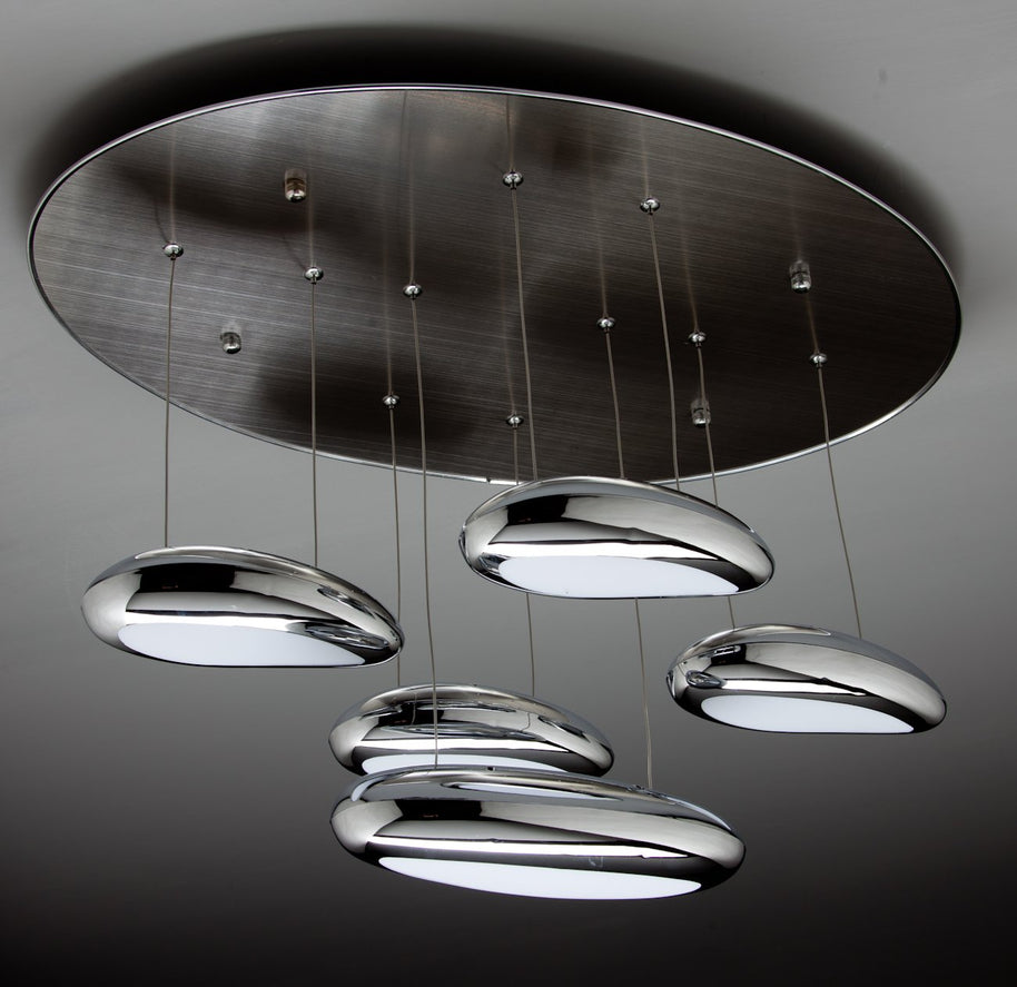 Lampadario a Sospensione Led Drop Design 5B Salotto Moderno