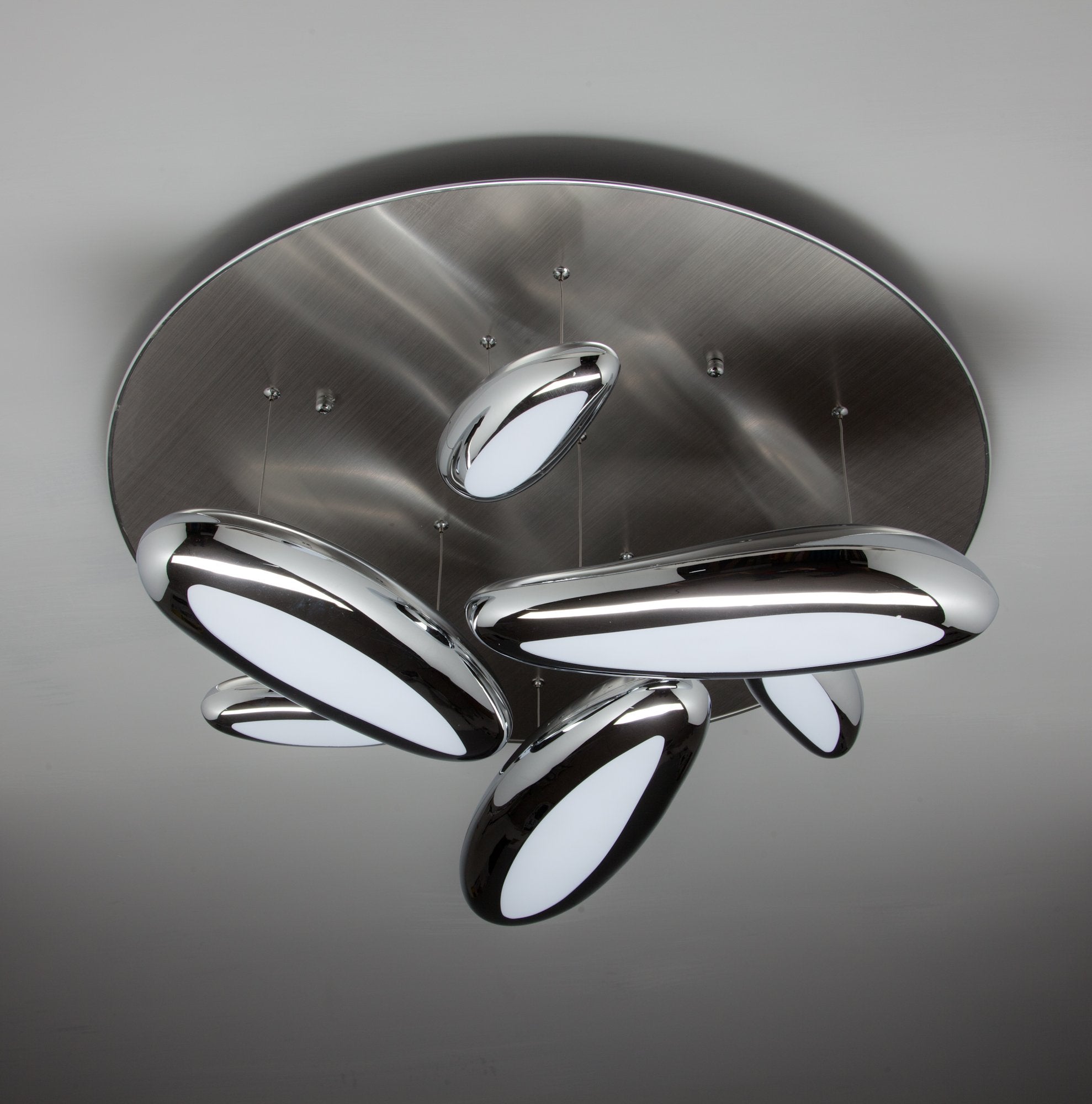 Lampadario a Led Drop Design 6B con Luce Calda Moderno