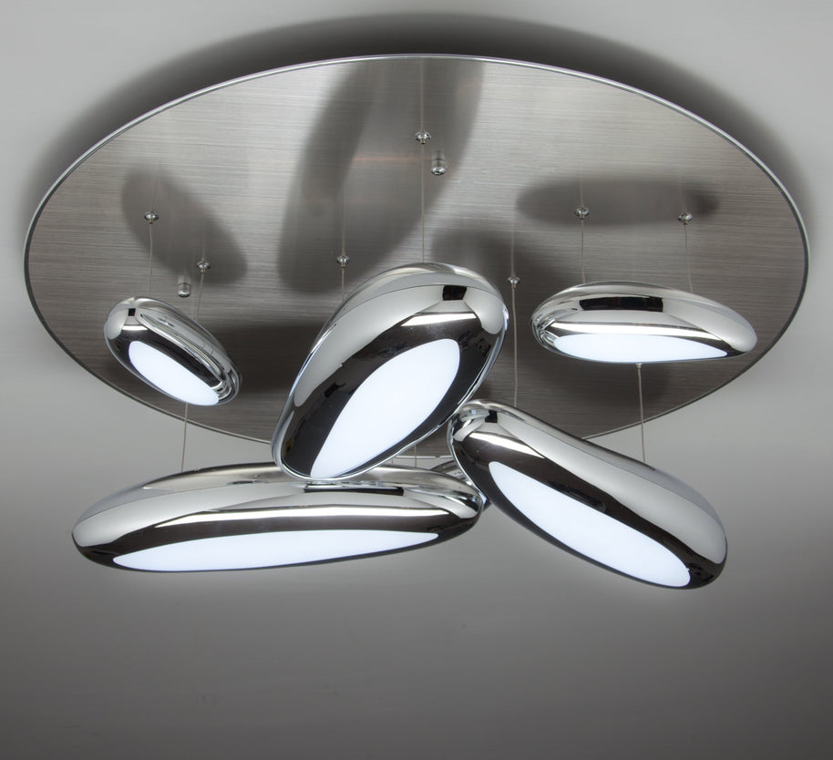 Lampadario a Led Drop Design 6B con Luce Calda Moderno