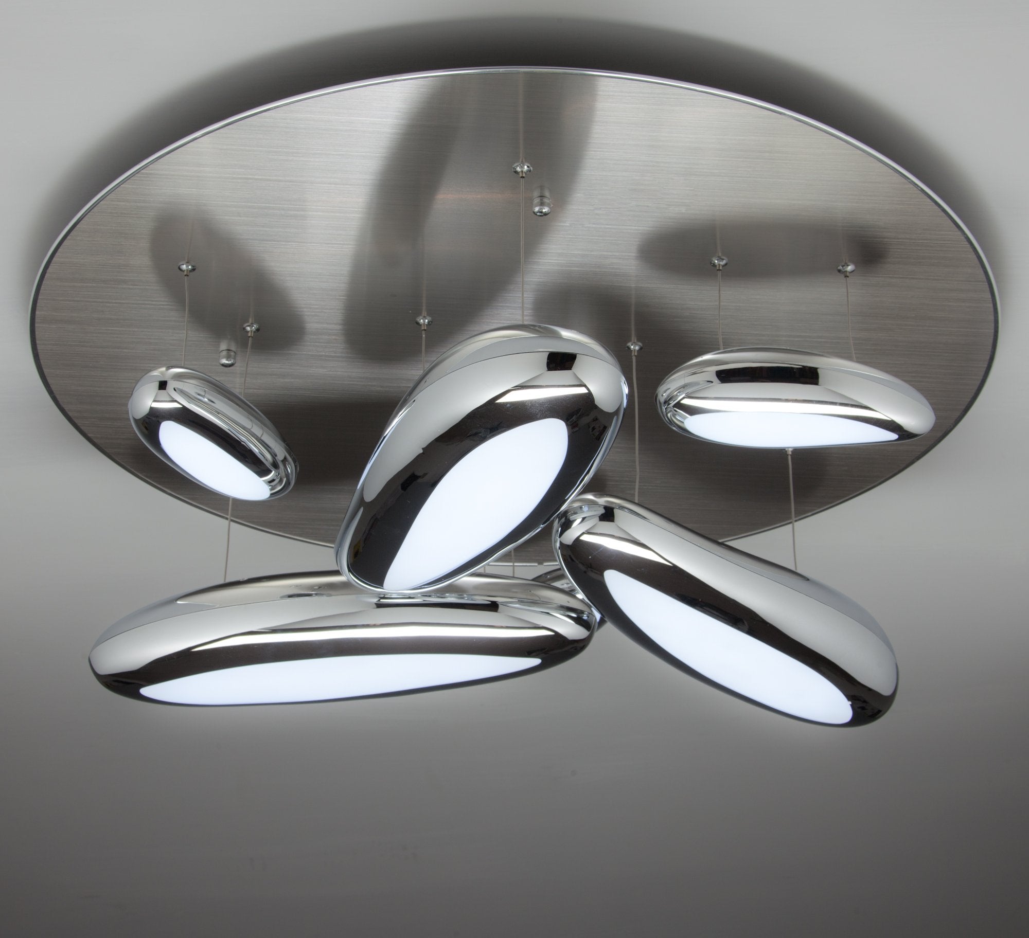 Lampadario a Led Drop Design 6B con Luce Calda Moderno