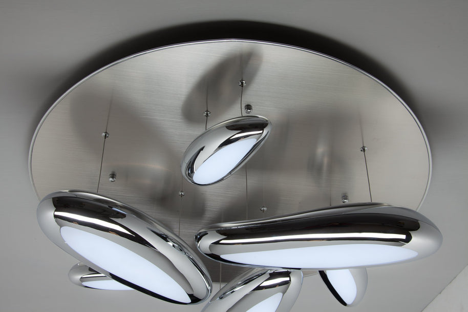 Lampadario a Led Drop Design 6B con Luce Calda Moderno