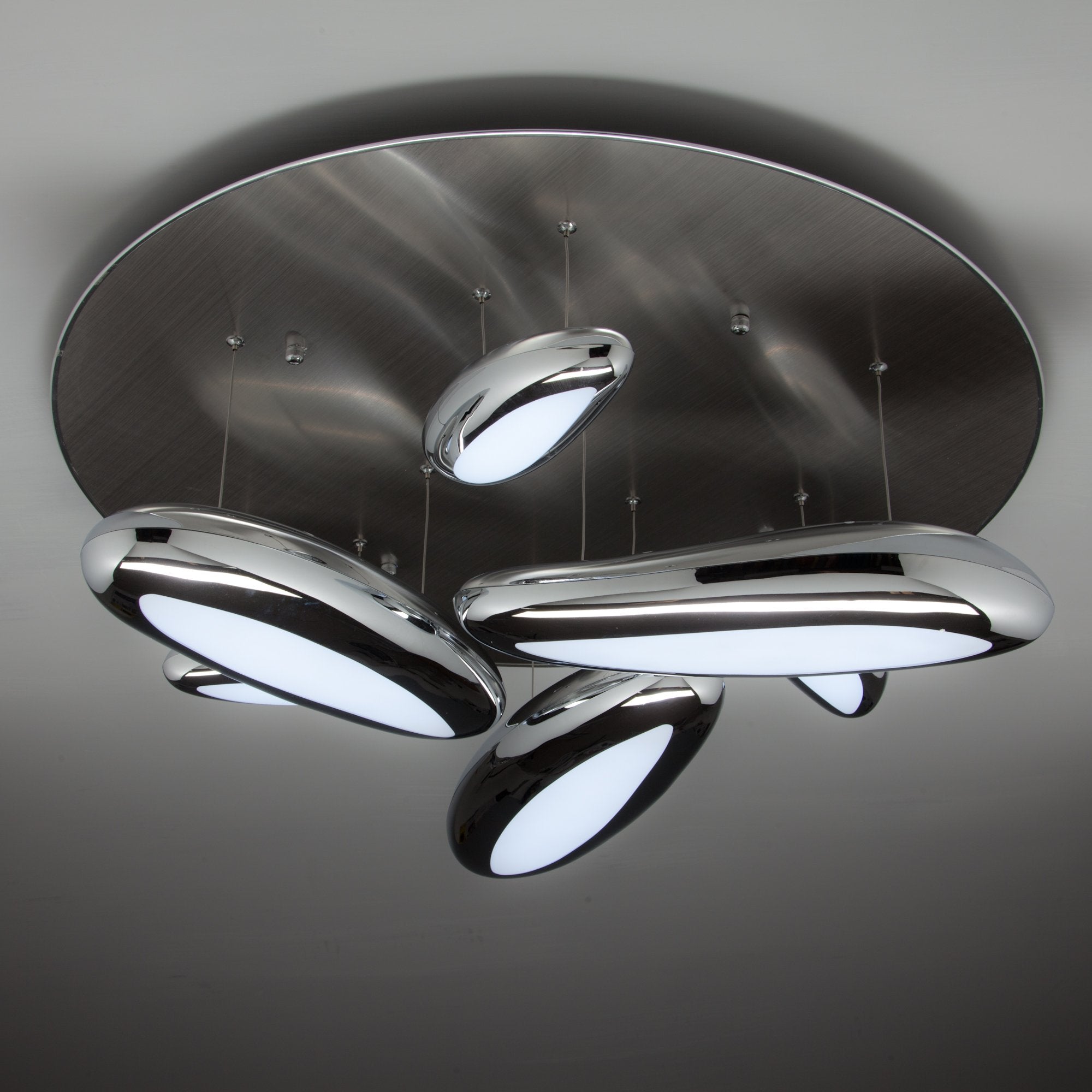 Lampadario a Led Drop Design 6B con Luce Calda Moderno