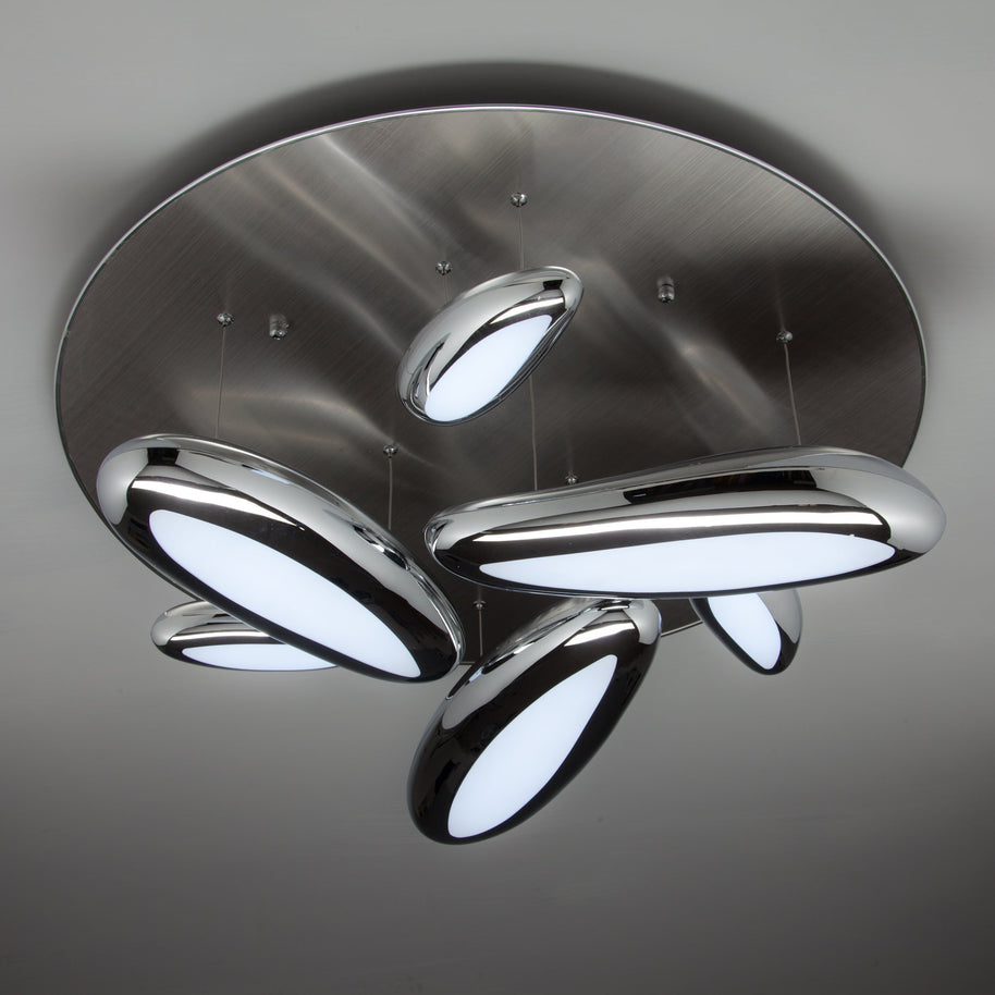 Lampadario a Led Drop Design 6B con Luce Calda Moderno
