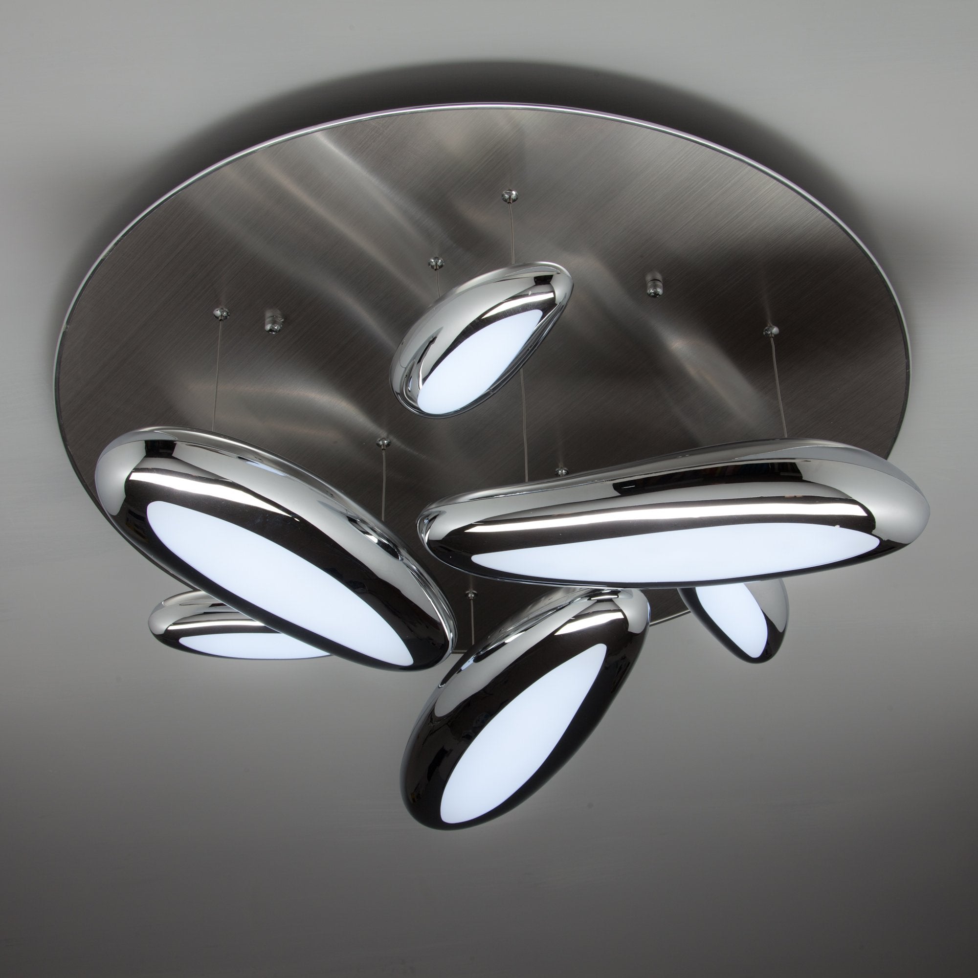 Lampadario a Led Drop Design 6B con Luce Calda Moderno