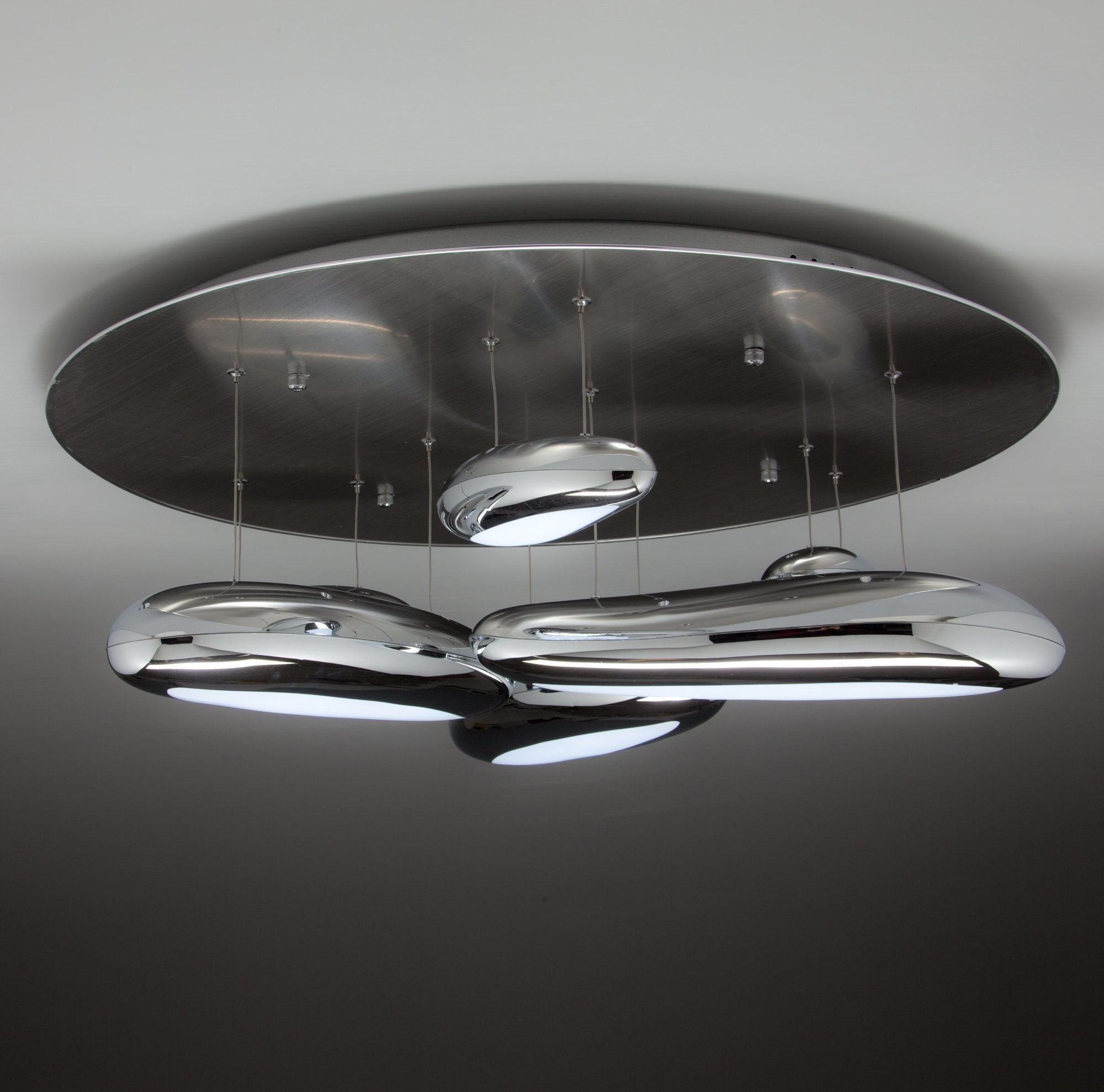 Lampadario a Led Drop Design 6B con Luce Calda Moderno