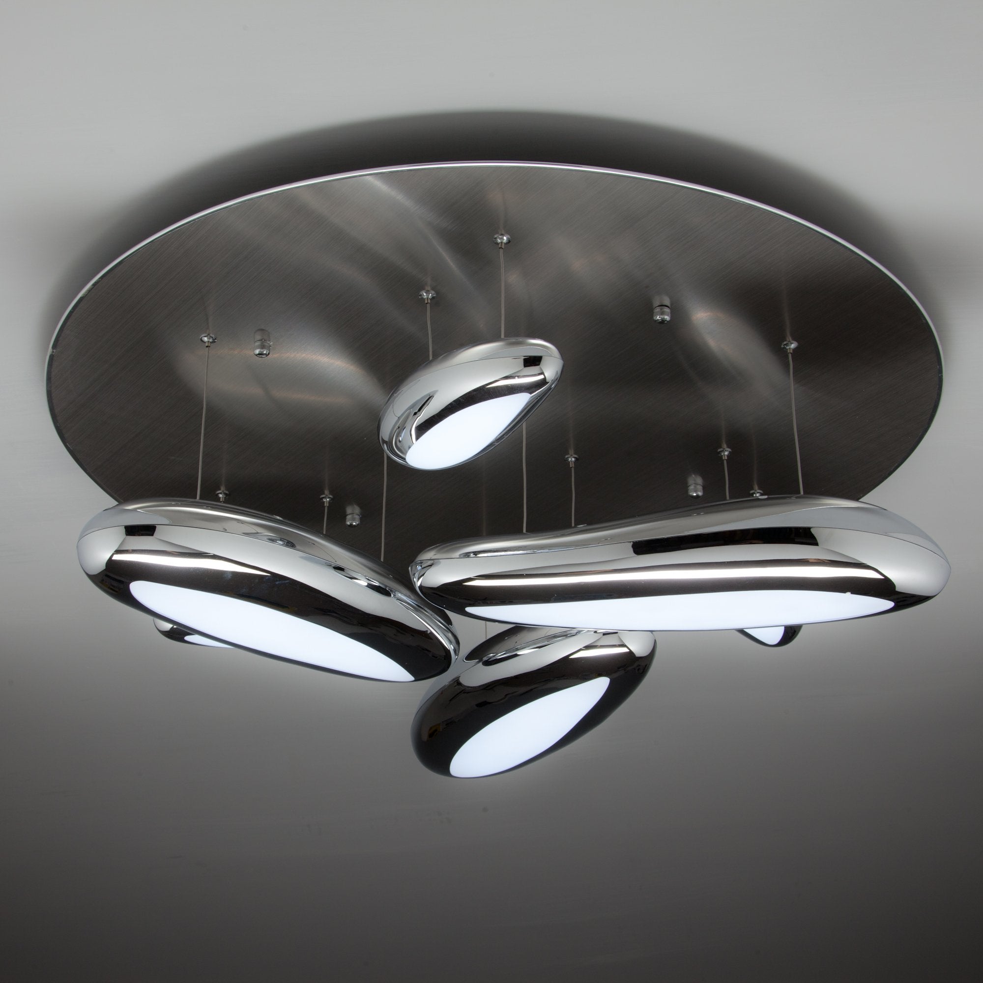 Lampadario a Led Drop Design 6B con Luce Calda Moderno