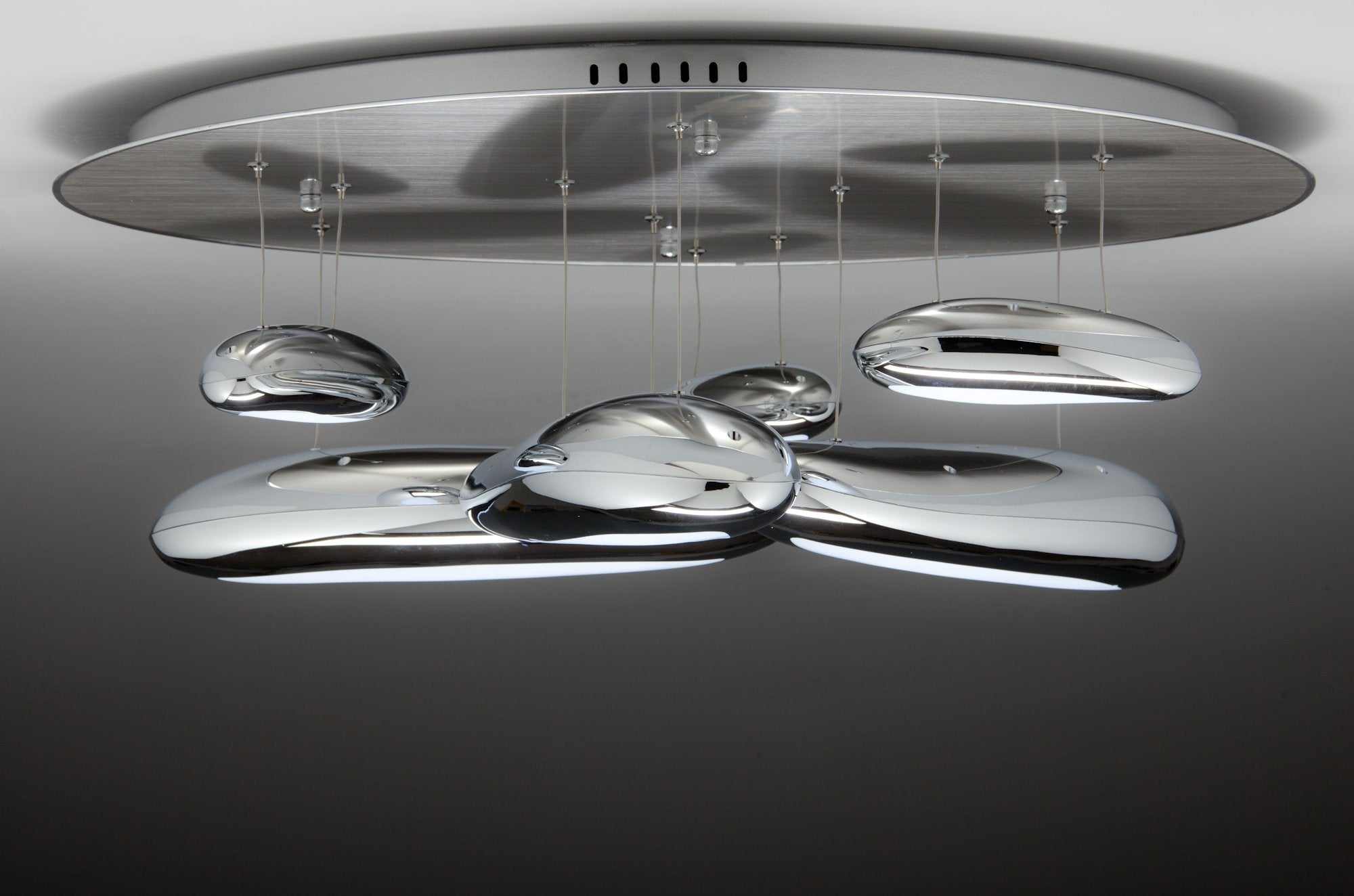 Lampadario a Led Drop Design 6B con Luce Calda Moderno