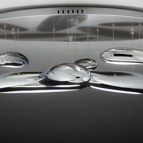 Lampadario a Led Drop Design 6B con Luce Calda Moderno