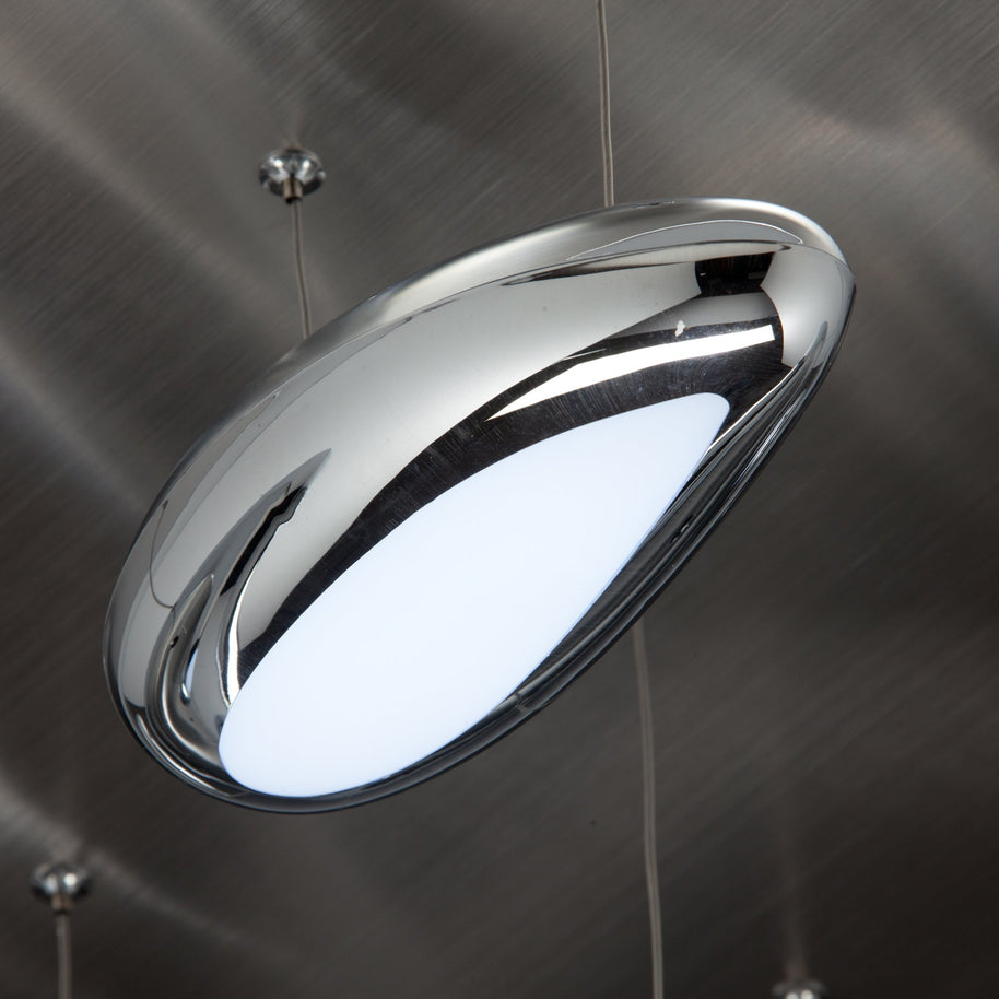 Lampadario a Led Drop Design 6B con Luce Calda Moderno