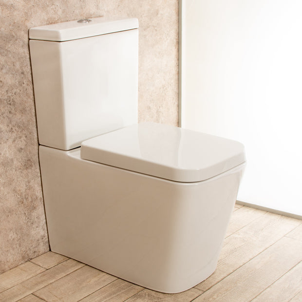 WC con Cassetta Esterna Minimal sedile e copri vaso L37xP64xA80cm
