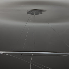 Lampadario Moderno Space Design color Argento 100cm in Metallo