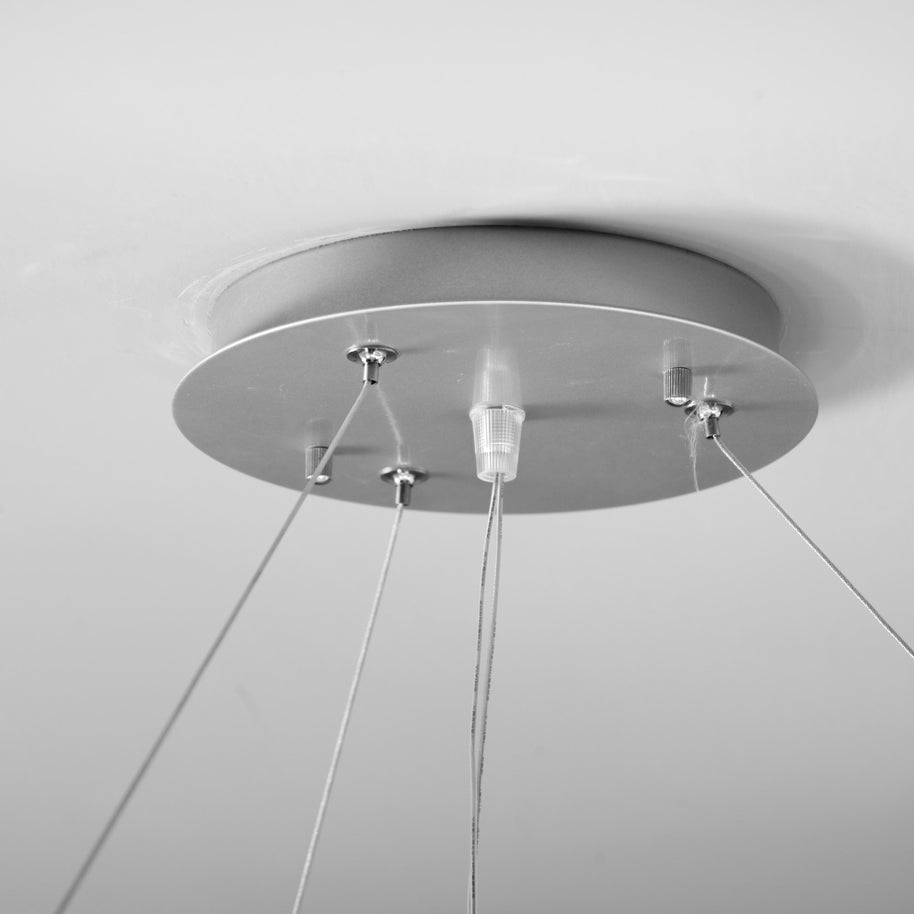 Lampadario Moderno Space Design color Argento 100cm in Metallo