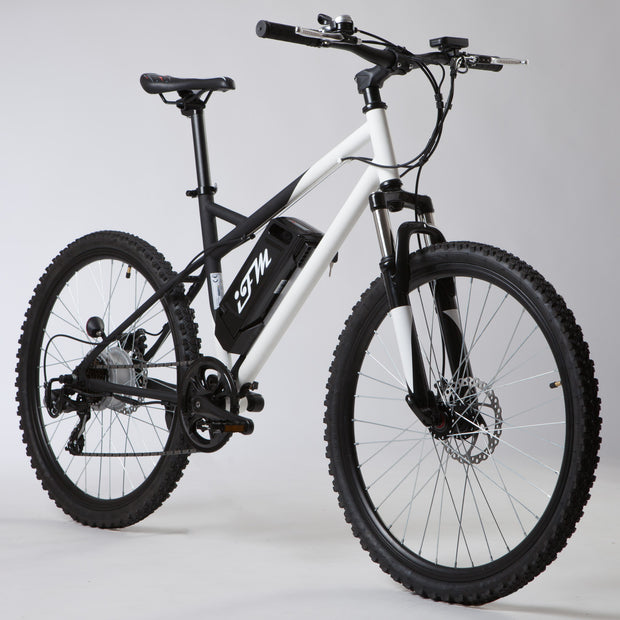 Mountain Bike Elettrica IFM Bianco Nero con Batteria Litio 36V/8Ah