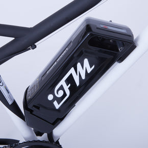 Mountain Bike Elettrica IFM Bianco Nero con Batteria Litio 36V/8Ah