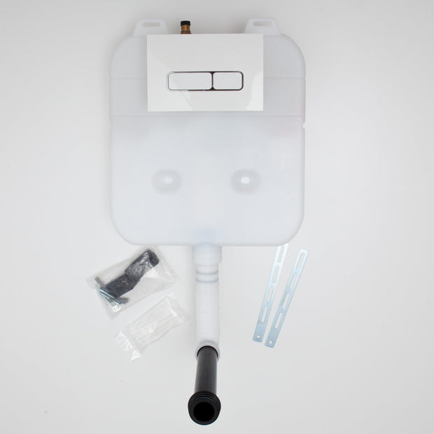 Cassetta WC da Incasso con Placca Color Bianco Lucido