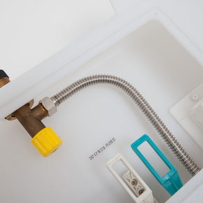 Cassetta WC da Incasso con Placca Color Bianco Lucido