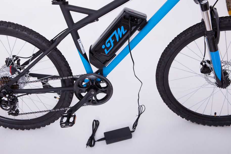 Mountain Bike Elettrica IFM Blu Nero con Batteria Litio 36V/8Ah