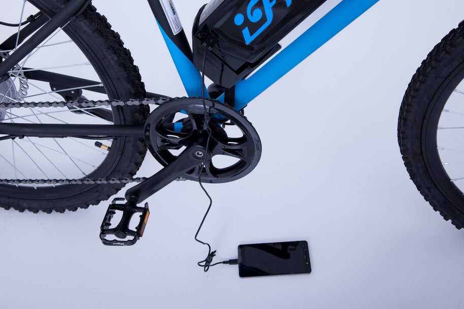 Mountain Bike Elettrica IFM Blu Nero con Batteria Litio 36V/8Ah