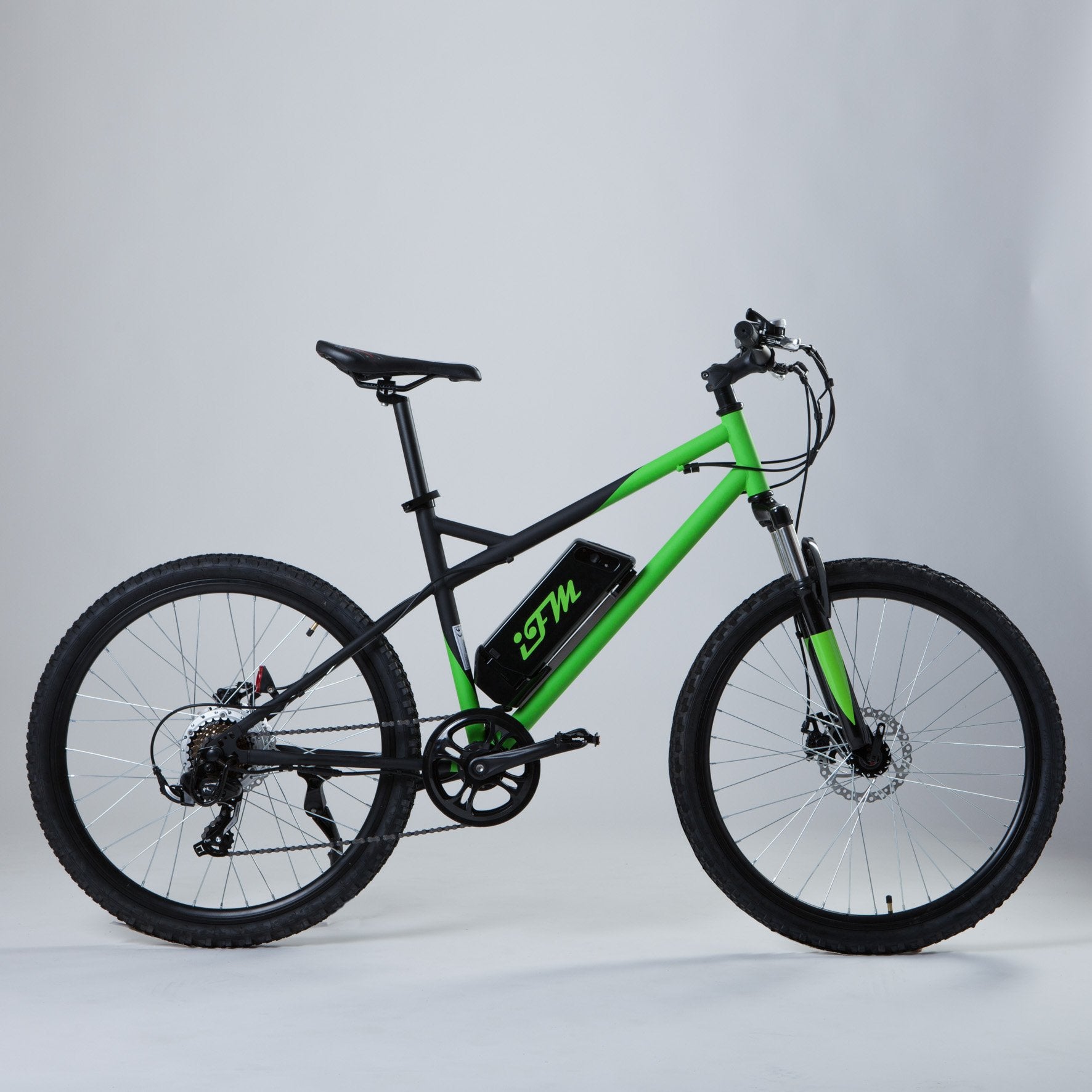 Mountain Bike Elettrica IFM Verde Nero con Batteria Litio 36V/8Ah