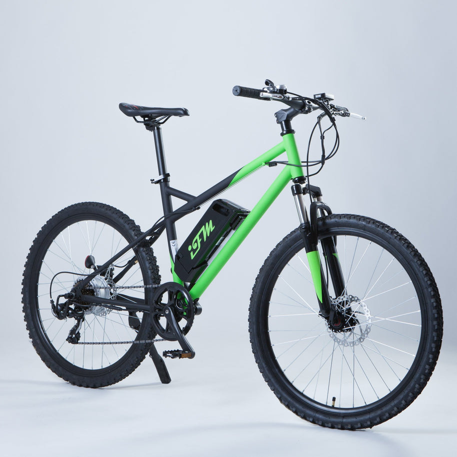 Mountain Bike Elettrica IFM Verde Nero con Batteria Litio 36V/8Ah
