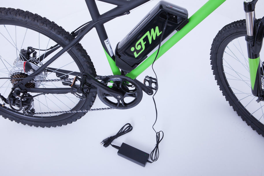 Mountain Bike Elettrica IFM Verde Nero con Batteria Litio 36V/8Ah